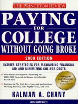 Paperback Princeton Review: Paying for College Without Going Broke, 2000 Edition Book