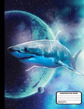Paperback Killer Sharks in Outer Space Composition Notebook College Ruled 200 Pages / 100 Sheets, 8-1/2" x 11" Book