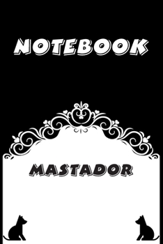 Mastador Notebook : Black and White notebook , Decorative Journal for Mastador Lover: Notebook /Journal Gift,Black and White,100 pages, 6x9, Soft cover, Mate Finish