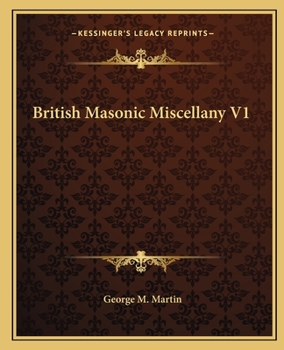 British Masonic Miscellany V1