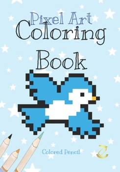 Paperback Pixel Art Coloring Book