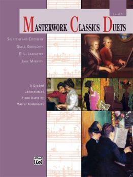 Paperback Masterwork Classics Duets, Level 5: A Graded Collection of Piano Duets by Master Composers Book
