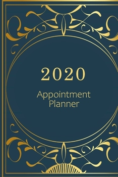 Paperback 2020 Appointment Planner: Hourly agenda. Monthly and Weekly planner. Week on 2 pages. Square layout. Schedule, arrange, plan events. Monday star Book