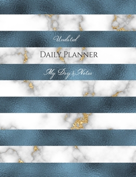 Paperback Undated Daily Planner - My Day & Notes Book