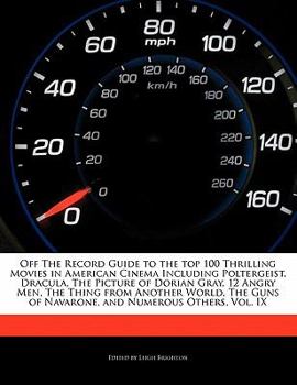 Paperback Off the Record Guide to the Top 100 Thrilling Movies in American Cinema Including Poltergeist, Dracula, the Picture of Dorian Gray, 12 Angry Men, the Book