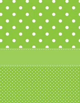 Paperback Green Polka Dot Notebook - College Ruled: 8.5 x 11 - 101 Sheets / 202 Pages Book