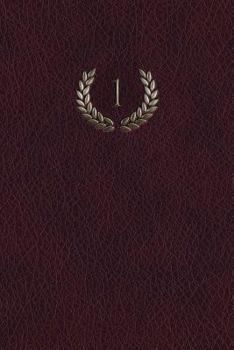 Paperback Monogram "1" Blank Book: 150 Page Sketchbook Scrapbook Notebook Book