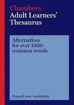 Paperback Chambers Adult Learners' Thesaurus Book