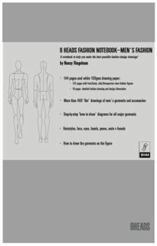 Hardcover 9 Heads Fashion Notebook: Men's Fashion (9 Heads Notebooks) Book