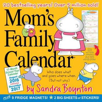 Calendar Mom's Family 2017 17-Month Calendar Book