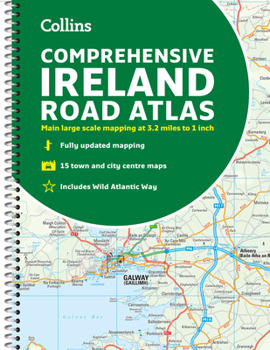 Spiral-bound Comprehensive Road Atlas Ireland Book