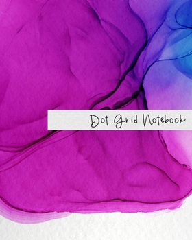 Paperback Dot Grid Notebook: 8x10 Dot Journal with Index and Page Numbers - Bright Pink Inkwell Book