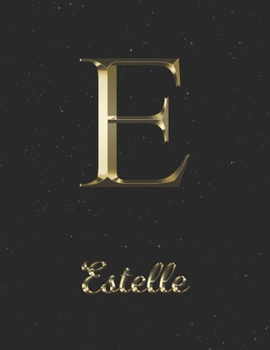 Estelle: 1 Year Daily Planner (12 Months) | Yellow Gold Effect Letter E Initial First Name | 2020 - 2021 | 365 Pages for Planning | January 20 - ... | Plan Each Day, Set Goals & Get Stuff Done