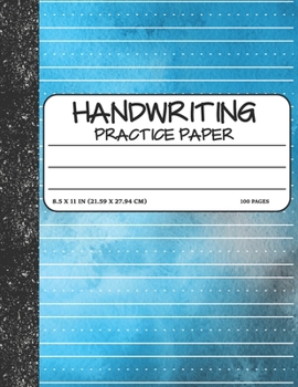 Paperback Handwriting Practice Paper: Dotted Mid-lines Uppercase and Lowercase Writing Sheets Notebook For Kids (Kindergarten To 3rd Grade Students) Book