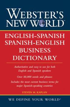Paperback English-Spanish Spanish-English Business Dictionary Book