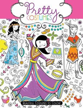Paperback Pretty Costumes: Beautiful Costumes to Color! Book