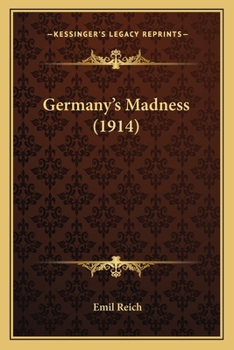 Paperback Germany's Madness (1914) Book