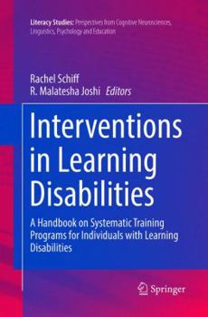 Paperback Interventions in Learning Disabilities: A Handbook on Systematic Training Programs for Individuals with Learning Disabilities Book