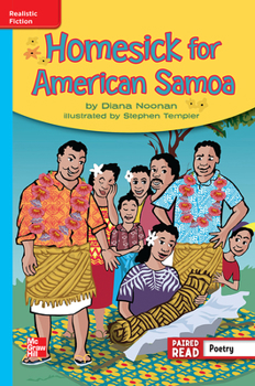 Spiral-bound Reading Wonders Leveled Reader Homesick for American Samoa: On-Level Unit 6 Week 5 Grade 4 Book