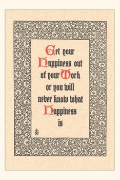 Paperback Vintage Journal Get Happiness out of Work Book