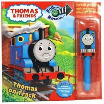 Hardcover Thomas & Friends: Thomas on Track: Follow the Reader Level 1 [With Talking Pen] Book