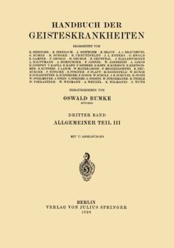 Paperback Allgemeiner Teil: Dritter Teil: Körperliche Störungen [German] Book