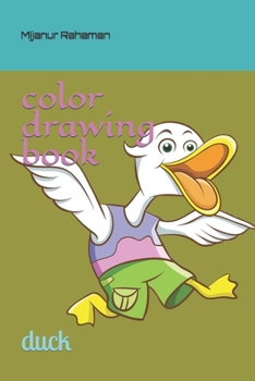 Paperback color drawing book: duck Book