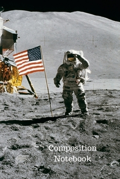 Composition Notebook: Wide Ruled Astronaut book with 110 pages for girls, boys, kids, school, students and teachers