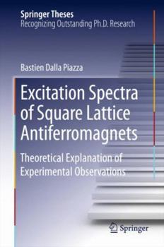 Hardcover Excitation Spectra of Square Lattice Antiferromagnets: Theoretical Explanation of Experimental Observations Book