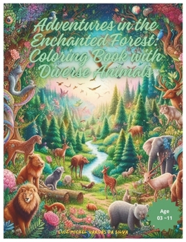 Paperback Adventures in the Enchanted Forest: Coloring Book with Diverse Animals Book