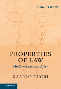 Paperback Properties of Law: Modern Law and After Book