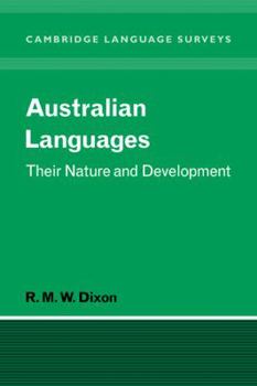 Paperback Australian Languages: Their Nature and Development Book