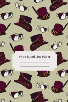 Paperback Steampunk Theme Art Wide Ruled Line Paper Book