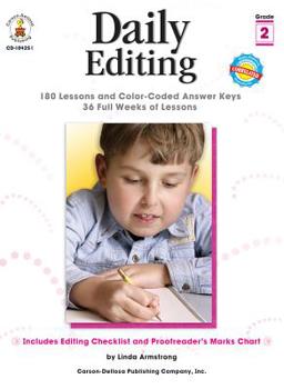 Paperback Daily Editing, Grade 2 Book