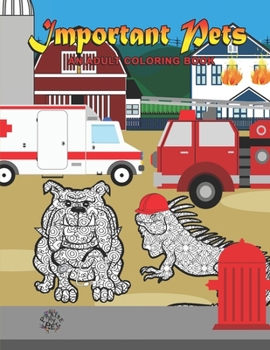 Paperback Important Pets: Adult Coloring Book