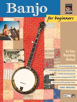 Paperback Banjo for Beginners: An Easy Beginning Method, Book & DVD Book