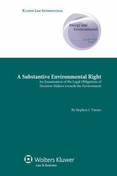 Hardcover A Substantive Environmental Right Book