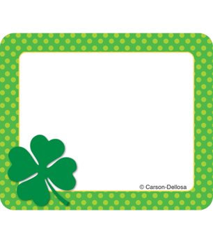 Misc. Supplies St. Patrick's Day Name Tags Book