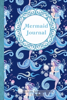 Paperback Mermaid Journal: Sea Queen Seahorse Ocean Marine Journal Notebook Diary College-Ruled Book