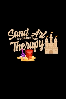 Sand art is cheaper than therapy: 6x9 sandcastle | dotgrid | dot grid paper | notebook | notes