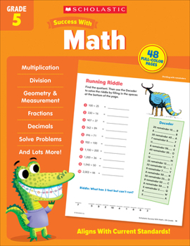 Paperback Scholastic Success with Math Grade 5 Workbook Book