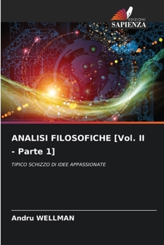 Paperback ANALISI FILOSOFICHE [Vol. II - Parte 1] [Italian] Book