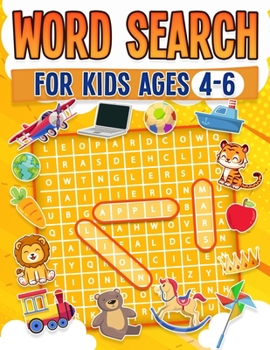 Paperback Word Search For Kids Ages 4-6 100 Fun Word Search Puzzles Kids Activity Book Large Print Paperback [Large Print] Book