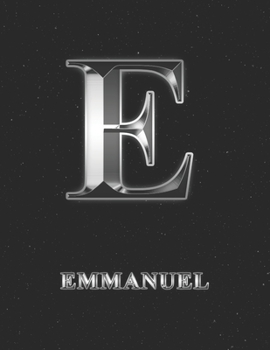 Emmanuel: 2 Year Weekly Planner with Note Pages (24 Months) | Silver Effect Personalized Custom Letter E Initial First Name | 2020 - 2021 | Week ... | Plan Each Day, Set Goals & Get Stuff Done