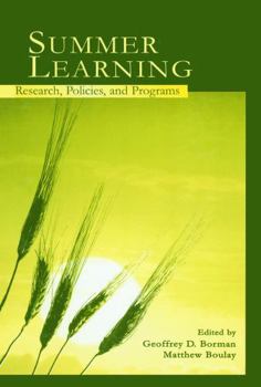 Paperback Summer Learning: Research, Policies, and Programs Book