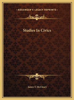 Hardcover Studies In Civics Book