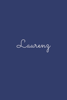Laurenz: notebook with the name on the cover, elegant, discreet, official notebook for notes, dot grid notebook,