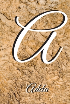 Abigail : Notebook Litter a Personalised Marble Initial with Name Journal Diary Lined for Women or Girls. Best Practical a Gift