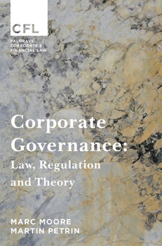 Paperback Corporate Governance: Law, Regulation and Theory Book