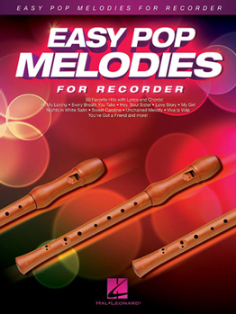 Paperback Easy Pop Melodies for Recorder Book